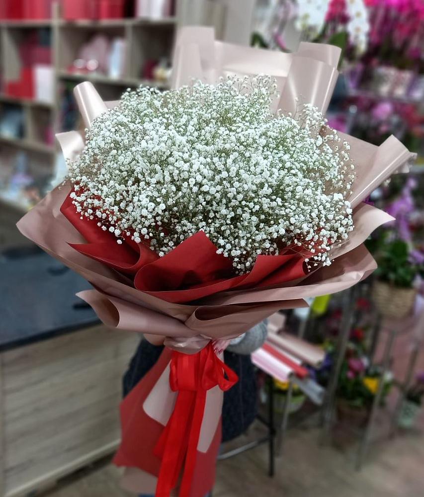 Букет Белые хлопья в Кумертау Букет цветов из: Гипсофила в Кумертау