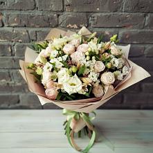 Букет цветов из:  Альстромерии, Розы и Хризантемы #REPLACE_PRED# Кумертау
