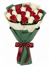 Букет Микс из красных и белых роз #REPLACE_PRED# Кумертау