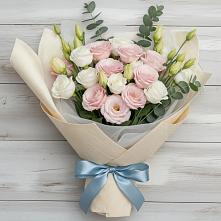 Букет цветов из:  Лизиантусы в Кумертау