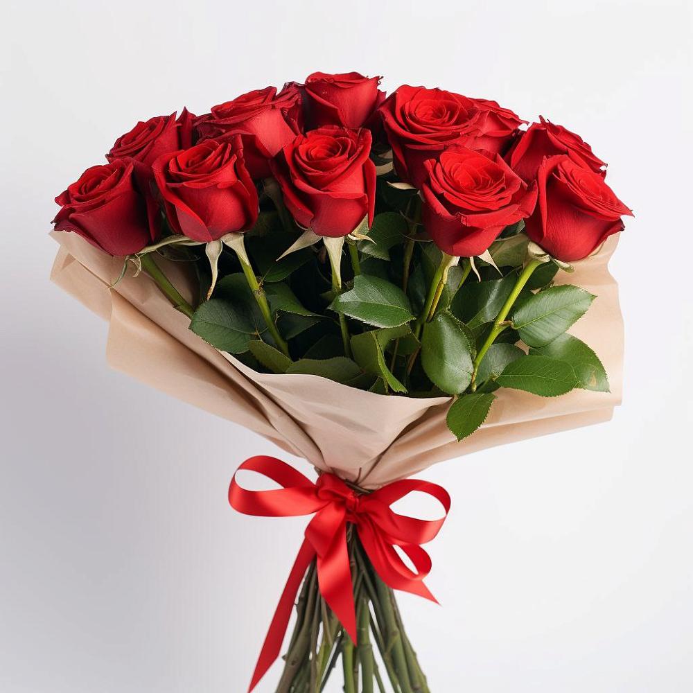 Букет 11 Красных роз Эдлесс Лав в Кумертау